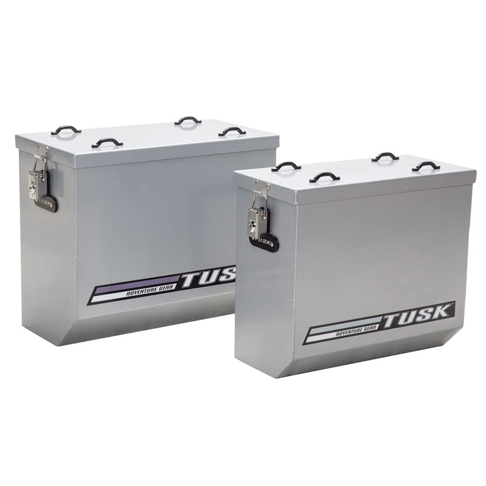 Tusk Aluminum Panniers Medium Silver