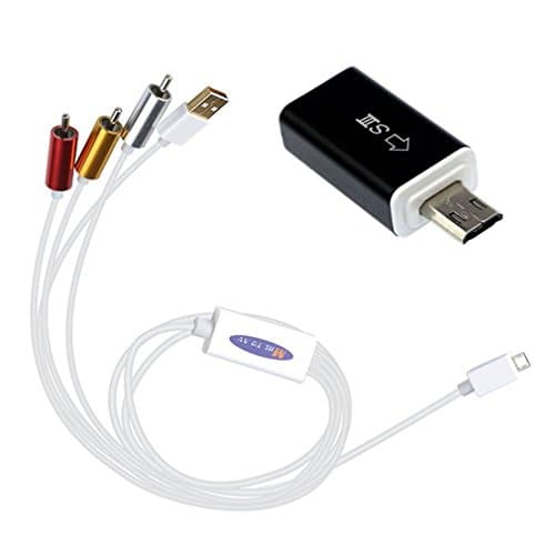 POTO MHL Micro USB to RCA AV Cable Converter Adapter For Samsung Galaxy S5 S4 S3 S2 Note 3 2