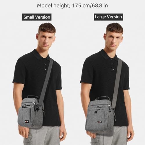 KL928 Men's Messenger Bag - Crossbody Shoulder Bags Travel Bag Man Purse Casual Sling Pack for Work Business
