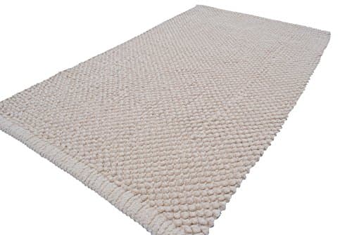 Tan Bath Rugs (Anti Skid Latex Backing) 100% Cotton Tufted Thick Bathmat Size 20 x 32 Inches Machine Washable Easy Care Bathroom Rugs by Trendsetter Homez Popcorn Collection