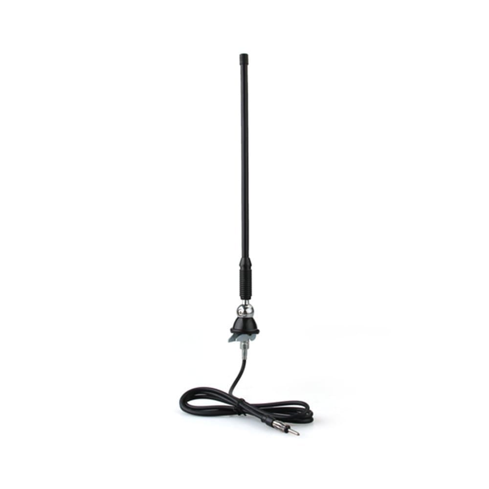 Waterproof Marine Radio Antenna Rubber Duck Dipole Flexible Mast FM AM Antenna for Boat Car ATV UTV RZR SPA - Black