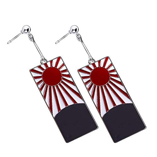 Demon Slayer Kamado Tanjirou Earrings Cosplay Props Accessories
