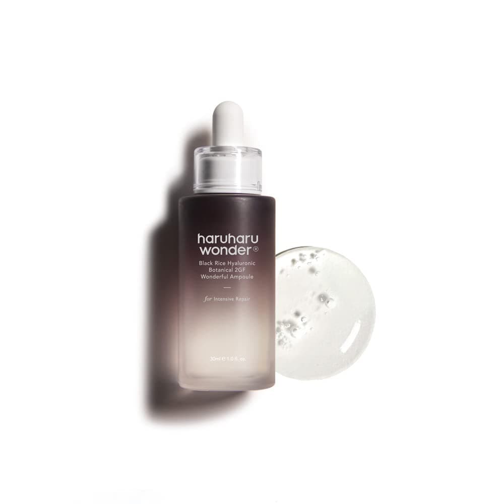 wonder Black Rice Botanical 2GF Ampoule, Facial Serum, EGF Serum, Slow Aging Serum, Wrinkle Care, Fine Lines, Cruelty Free, Vegan, Korean Skincare, 30ml
