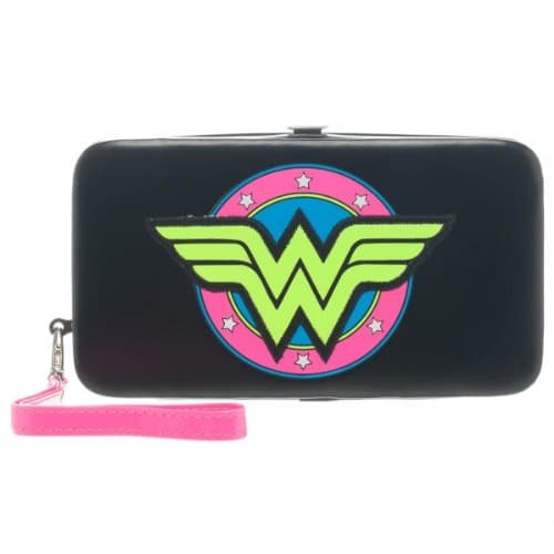 Authentic DC COMICS Wonder Woman WW Logo Universal Phone Case Hinge Wallet NEW