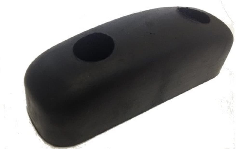 Kimberley Hardware Heavy Duty Rubber Rectangular Gate Door Buffer Stop 127mm x 41mm