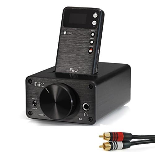 FiiO E09K High Output Desktop Headphone Amplifier with E17(E17K) Alpen II Portable Amplifier with RCA-to-RCA Cable Kit