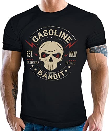 Gasoline Bandit® Biker T-Shirt: Riders from Hell-XXL Black