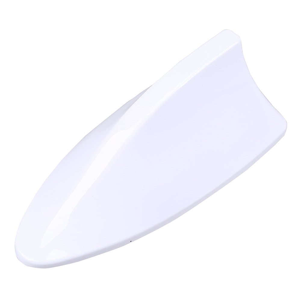 Possbay Shark Fin Antenna, Car Roof AM/FM Signal Aerial with Adhesive Tape for BMW Audi SUV Truck Van (White)
