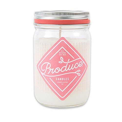 PRODUCE CANDLES Soy Wax Rhubarb Candle, 1 EA