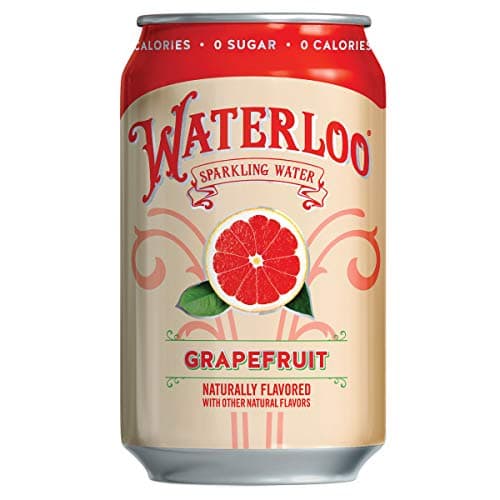Waterloo Sparkling Water, Grapefruit Naturally Flavored, 12 Fl Oz Cans, Pack of 12 | Zero Calories | Zero Sugar or Artificial Sweeteners | Zero Sodium