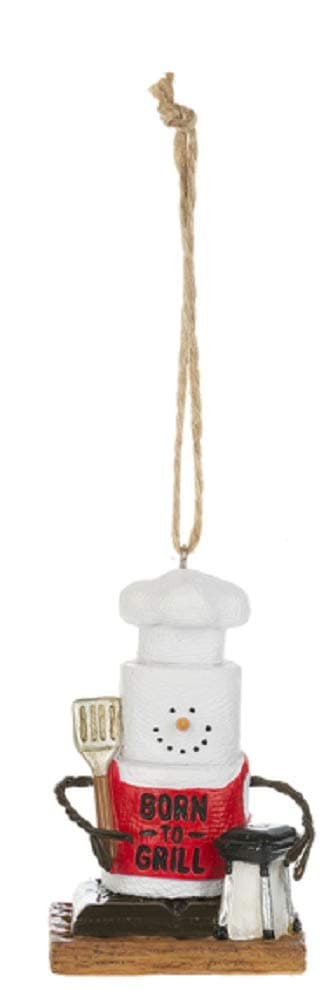 Midwest-CBKMore Grilling 3 Inch Resin Decorative Holiday Ornament for Christmas