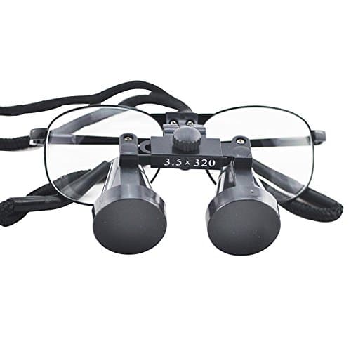 Careshine High-end Luxury Dental Metal Surgical Medical Binocular Loupes 3.5X 320mm Optical+ Carry bag