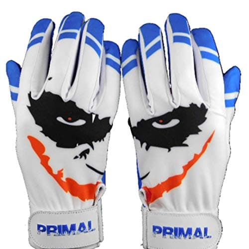 Cool Blue Smiley Baseball Batting Gloves