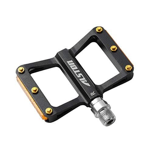 Alston Mountain Bike Pedals, Ultra Strong Colorful Cr-Mo CNC Machined 9/16" Cycling Sealed 3 Bearing Pedals