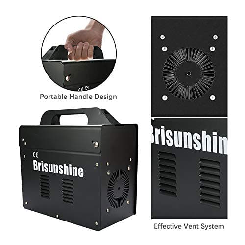 Electric MIG 130 Welder-Automatic Arc Wire Welding Machine Gasless No Gas Miller Flux Core Wire Feeding Portable 110V with Mask Brush,Black