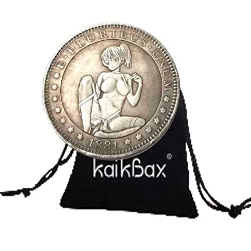 Liberty Angel Hand Carved Nickel Funny Coin-1881 Hobo Nickel Morgan Dollar- Commemorative Coin -Favors Gift Coin for Dad/Boyfriend/Husband KmKaiTing Hobby