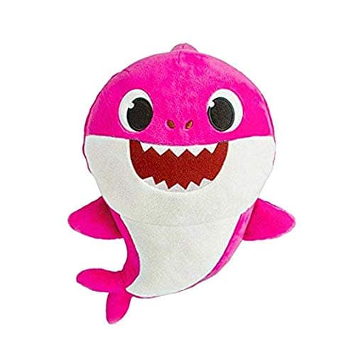 BabyShark Singing Plush - Music Sound Baby Shark Plush Doll Soft Baby Cartoon Shark Stuffed & Plush Toys Singing English Song For Kids Gift Children Girl - Pink Color