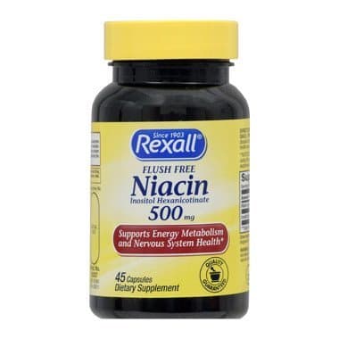 Rexall Niacin Flush Free 500 Mg - Capsules, 45 Ct