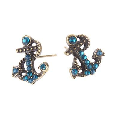 Anchor Diamond Earrings