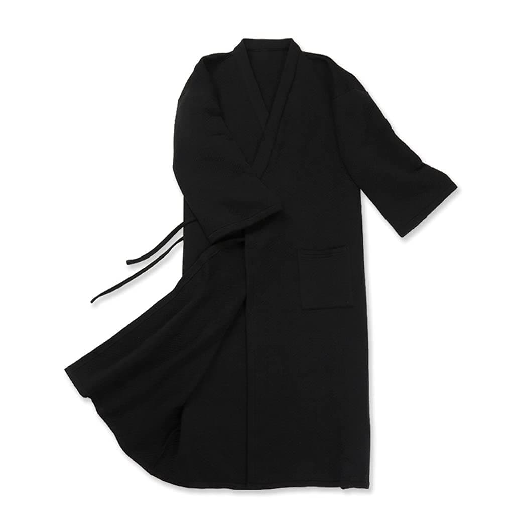 Auoeer Bathrobe Men's Thin Loose Relaxing Comfortable Bathrobes Pajamas Homewear Can Be Weared Outside (C XL Code)