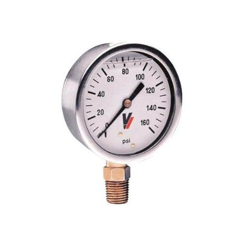 Valley Instrument Grade A 4in. Stem Mount Glycerin Filled Gauge - 0-600 PSI