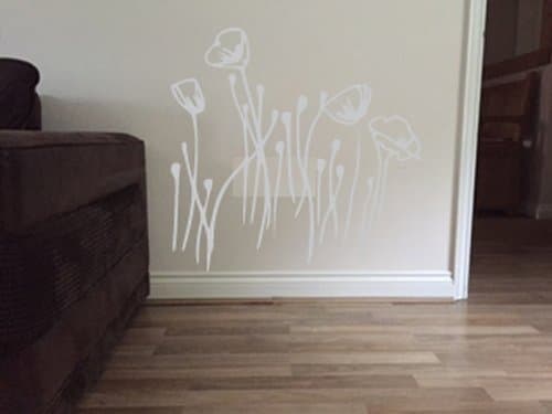 Tulip Flower Skirting Board Wall Art Sticker (FL8)