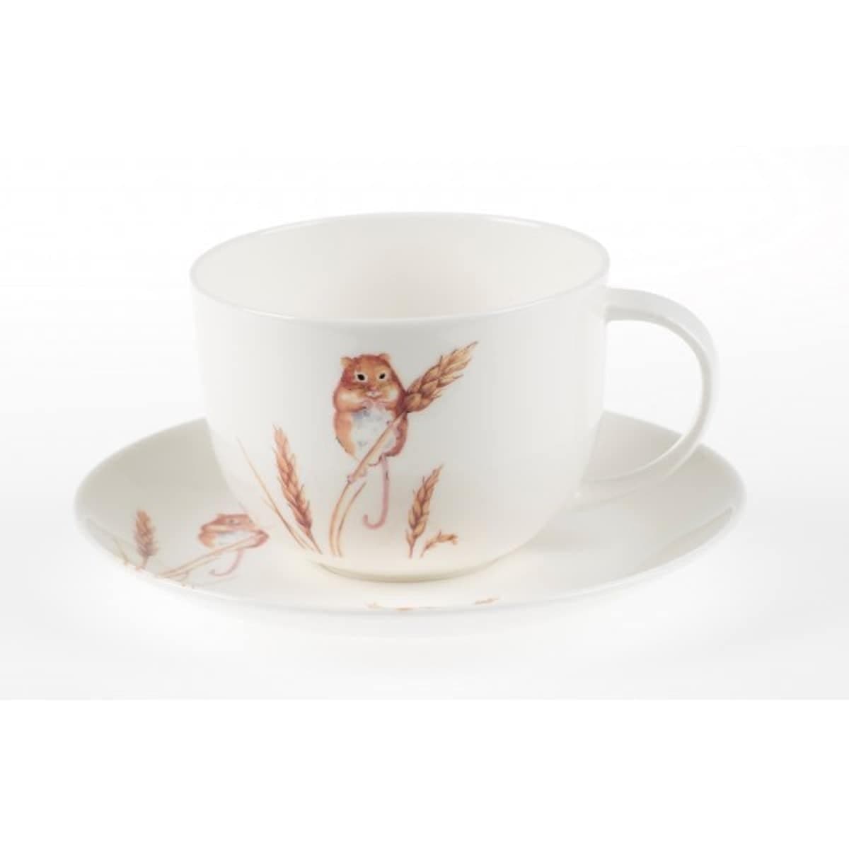 2 Piece Roy Kirkham Breakfast Cup and Saucer Set (Set of 2)