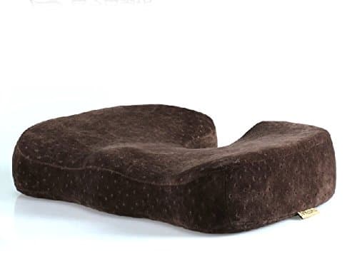 CushionMax – Premium Ultra Thick (3.6 Inches/9cm) Coccyx Orthopedic Seat Cushion with Proper Firmness Ergonomic Memory Foam Contour Covered with Breathing Vents Velvet – a Perfect Cushion for People Suffering Tailbone Pain, Lower Back Pain, Sciatica Pain Etc. Alleviates Pressure Points, Disperses Body Weight & Promotes Good Posture. King/queen Size Available – 1 Year Hassle Free Warranty – Cushionmax Never Lose Shape. (Coffee, Queen)