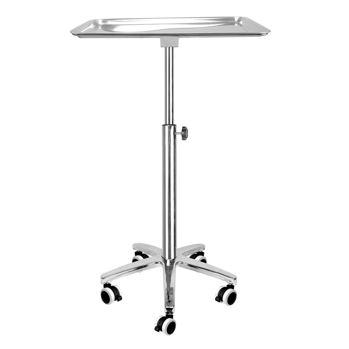 Premium Extra Large Salon Tray Medical Tray Mayo Stand with Brake Wheels