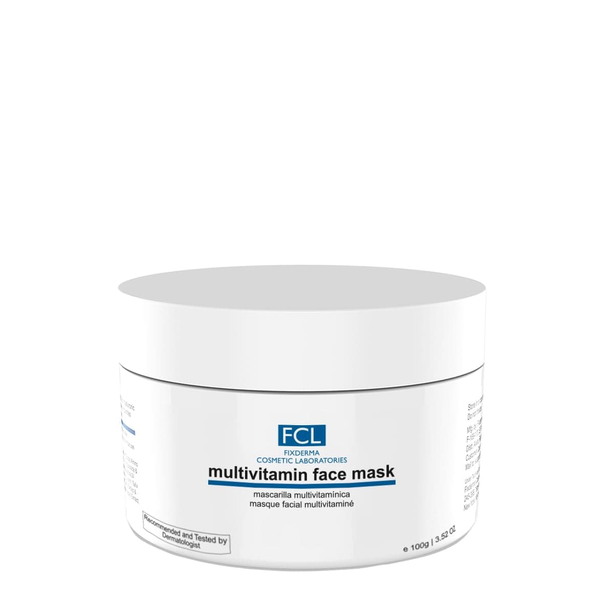 FIXDERMA COSMETIC LABORATORIES Multivitamin Face Mask Enriched With Vitamins | Improves Skin Texture & Dullness | Nourishing Face Mask | Youthful Glowing Skin| Paraben And Sulphate Free - 100gm