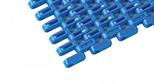 Uni D-PP-SNB-M2 Plastic Modular Flat Belt, Type M2, 1" Pitch, POM-D, 23.9" Width, 0.35" Depth, 34% Surface Opening, 20' Length, Blue