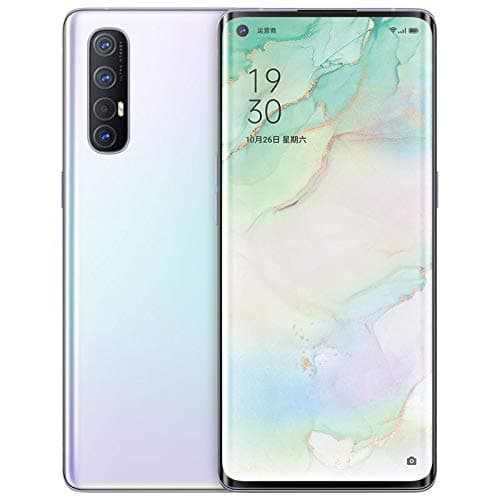 Original Oppo Reno 3 Pro 5G Smartphone 8G+128GB 6.5" AMOLED Android 10 Snapdragon 765G Octa Core 4025mAh VOOC 4.0 48.0MP OTG NFC Support Google by-（Real Star Technology） (White 8+128G)