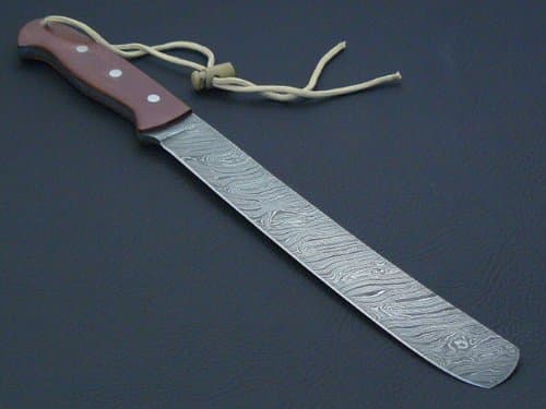 Custom Damascus golok Machete Knife. Micarta Handle.Razor Sharp. Solid Quality Hunter.