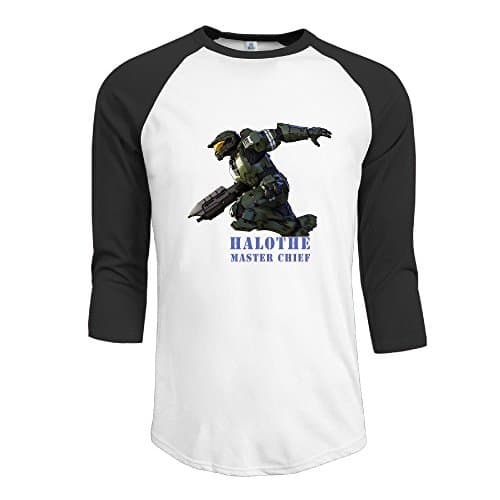 Halo The Master Chief Collection Raglan Sleeve O-Neck Half Sleeve T-shirts Male Half Sleeve?Teeshirts