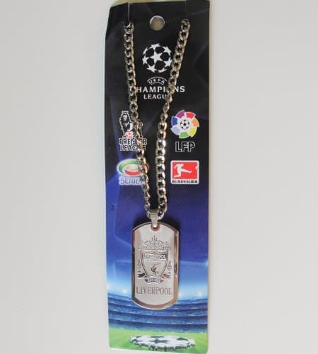 Liverpool Fc Futbol Football Soccer Logo Metal Tag Chain Necklace