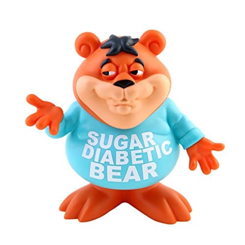 Sugar Diabetic Bear Cereal Killers Series 3" Vinyl Toy Mini Figure by Ron English