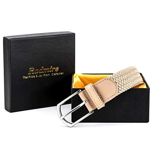 Braided Canvas Woven Elastic Stretch Belts for Men/Women/Junior with Multicolored