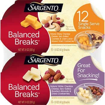 Sargento Balanced Breaks Single Serve Snacks, 12 count (1 Pack)