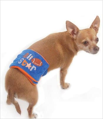 Oscar Newman All Star Football Belly Band for Small Dogs (XXS (8"-10" Rear Girth))