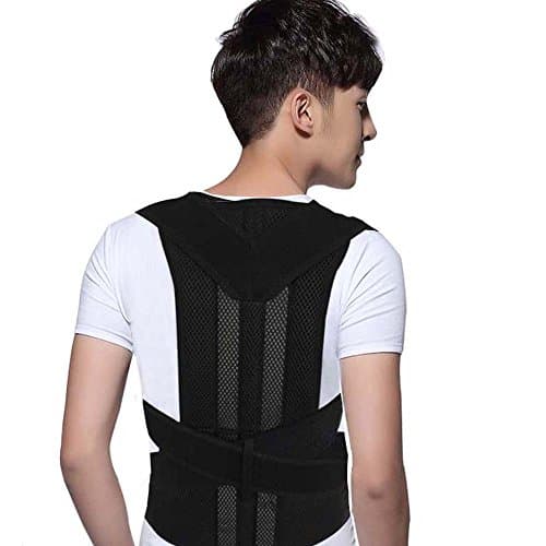 IboKang Unisex Breathable Adjustable Posture Corrective Brace & Back Brace Support Protector Belt (XXL)