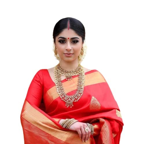 FlosiveAyn Women's Present Banarasi Soft Lichi Silk Saree Beautiful Jacquard Rich Pallu Design Work Zari Woven Kanjivaram Silk Style Saree With Soft Lichi Silk Blouse Piece