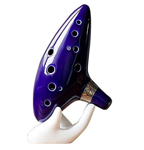 GREENDEER NEW 12 Holes Ocarina Ceramic Alto C Legend of Zelda Ocarina Flute Blue