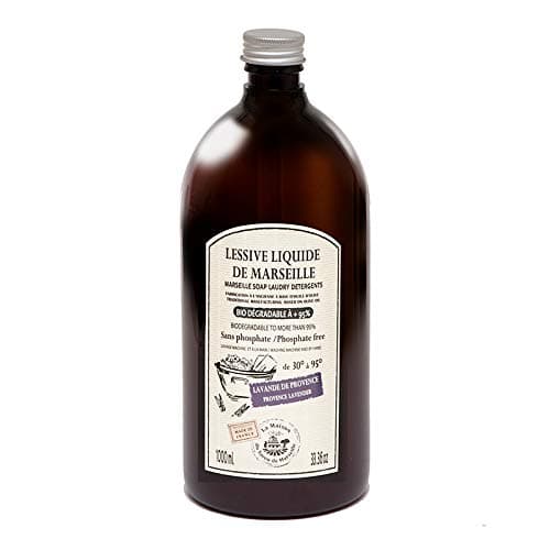 Maison du Savon de Marseille - French Traditional Laundry Detergent - Gently Cleans Whites and Colours - Natural and Eco Friendly - Made with Lavender - 1 Litre