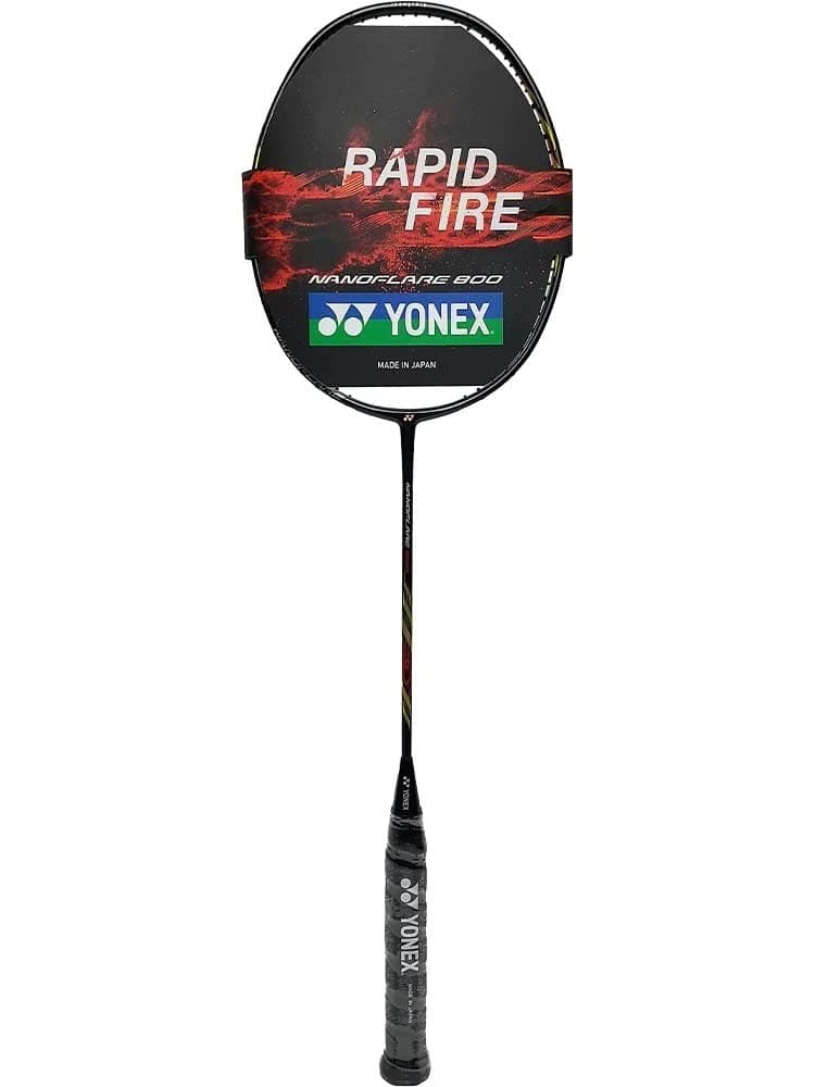 Yonex Nanoflare 800 Badminton Racket, Matt Black (Choice of Grip, String & Tension)