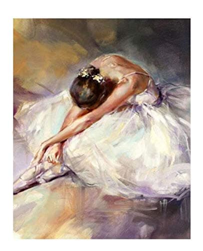 Diamond Embroidery Dancing Women DIY 5d Diamonds Painting Cross Stitch Ballerina Girl Mosaic Embroidered Pattern (40x50cm(15.7x19.68 inches))