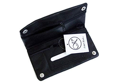 Fine Cut Bag, Black, Leather