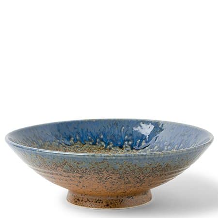 Aoi Nagashi 9.5" Ceramic Serving Bowl