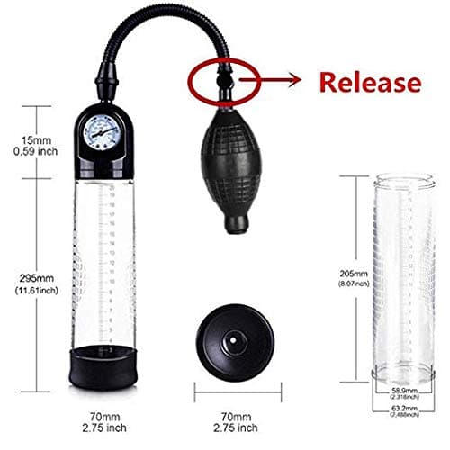 Male Pump Enlargement Men Vacuum Pressure Male Vacuum Pump Air Enlarger Extender Prolong Enhancer