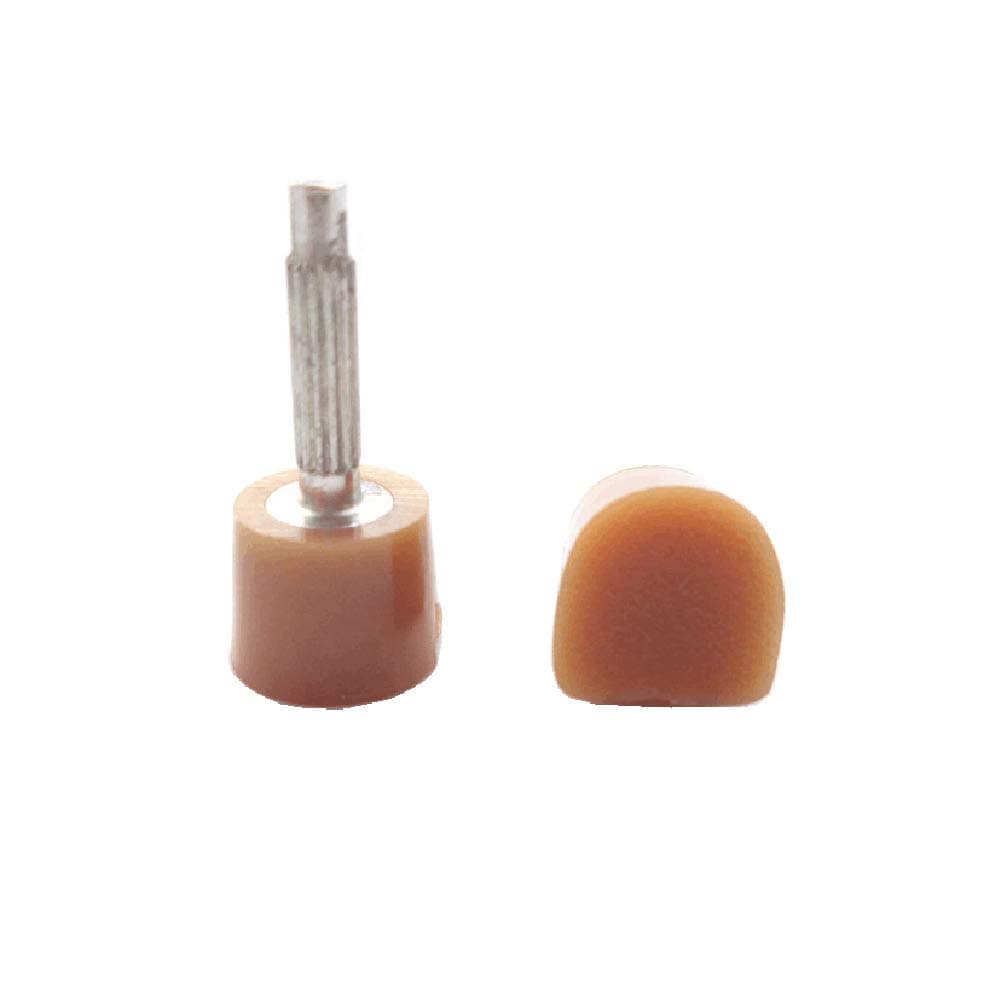 6 Pairs Women Lady Beige 10MM 0.4Inch Size Fine Core U Shaped High Heel Shoes Tips Manufacture Repair Replacement Dowels High Heel Cap Protectors Non-Slip Durable Reduce Footsteps Noise