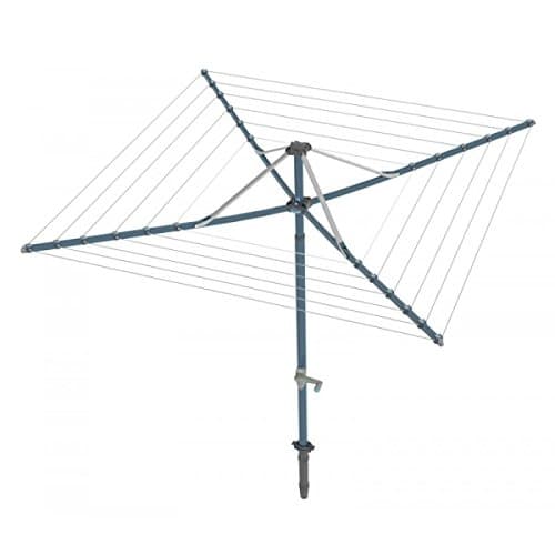 Hills FD88005 Rotary 6 Washing Line, High grade steel, Ocean Breeze Blue, 2.9m head diameter